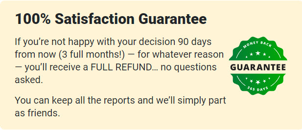 Growth Investor 90-Day Money Back Guarantee