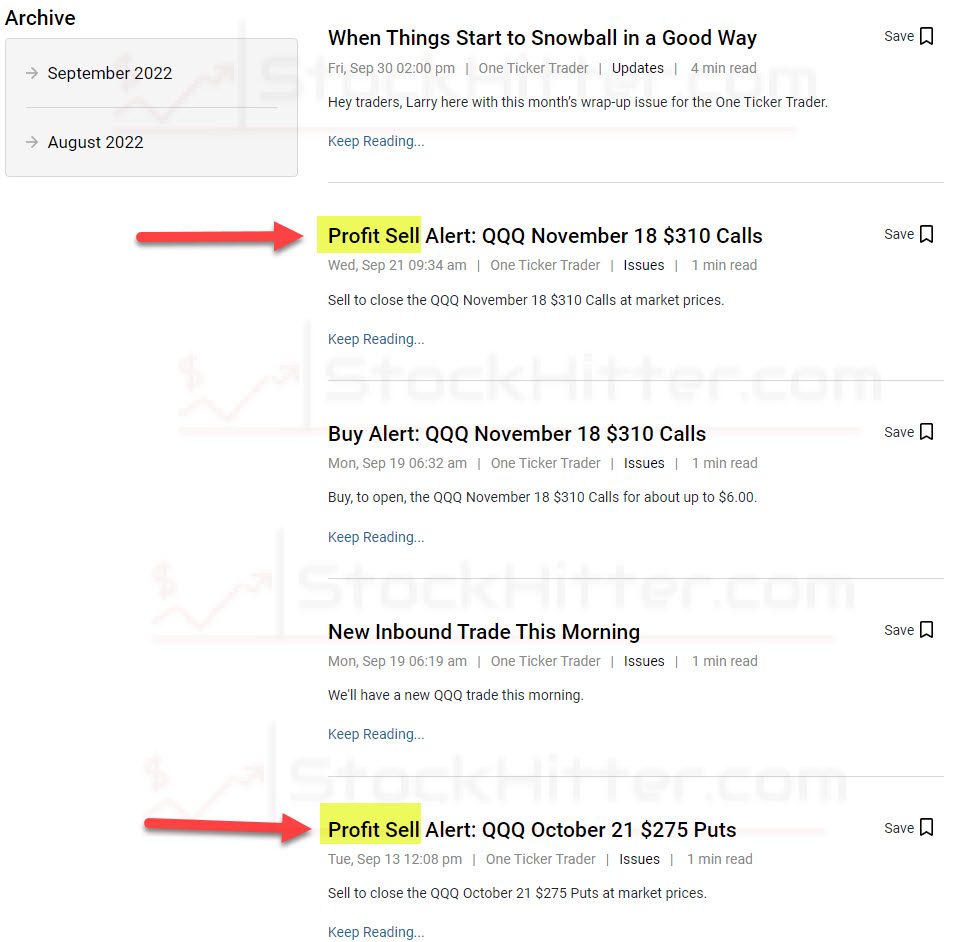 One Ticker Trader Issues & Updates