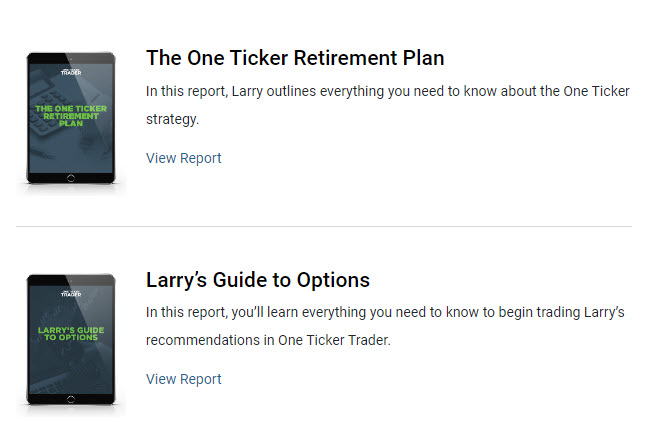  The One Ticker Retirement Plan Special Reports