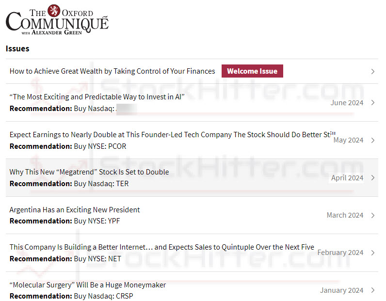 Oxford Communique Monthly Newsletter Sample 2024