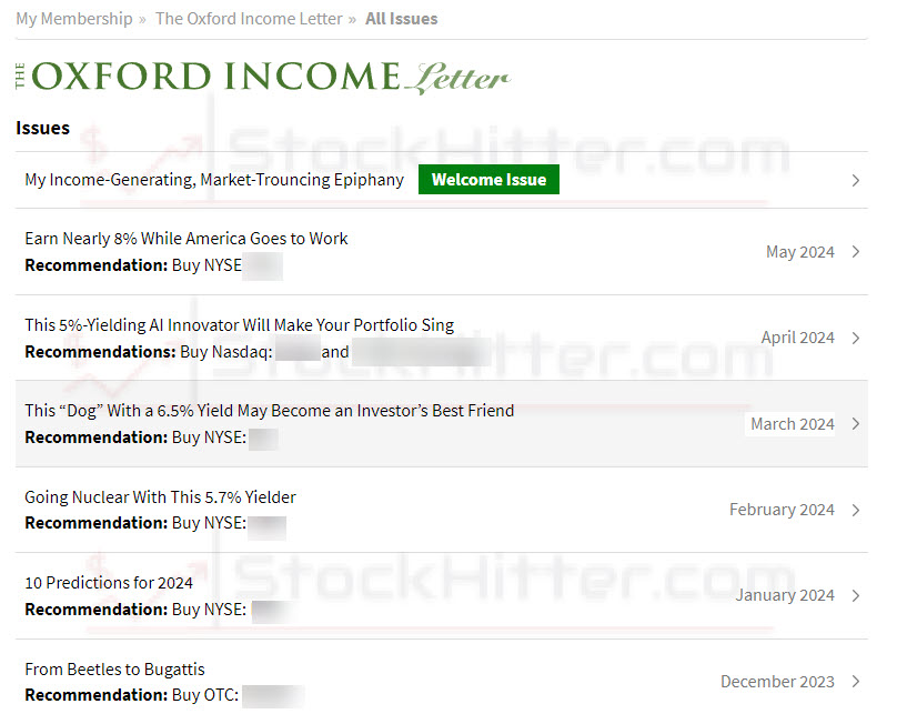 Oxford Income Letter Review