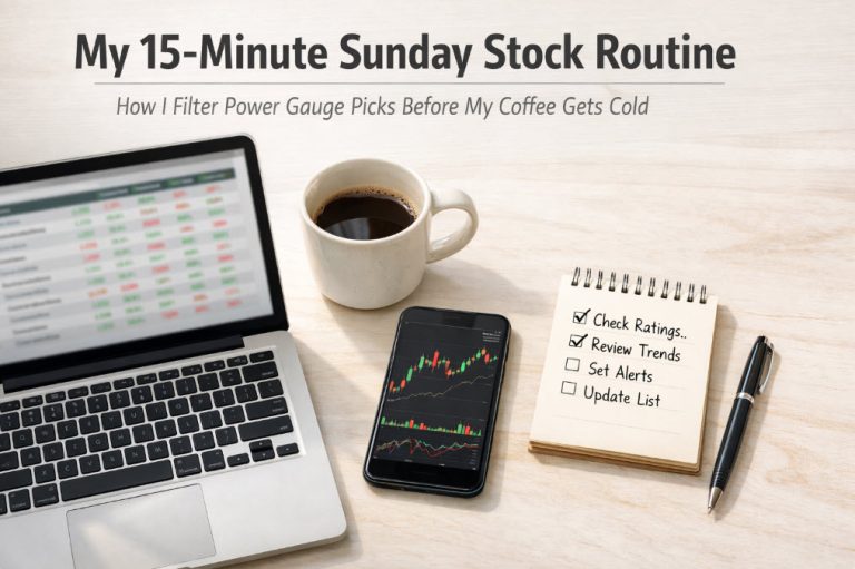 My Sunday Stock Routine: How I Filter Power Gauge Picks in 15 Minutes