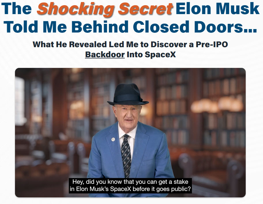 Mark Skousen Space-X IPO Pitch