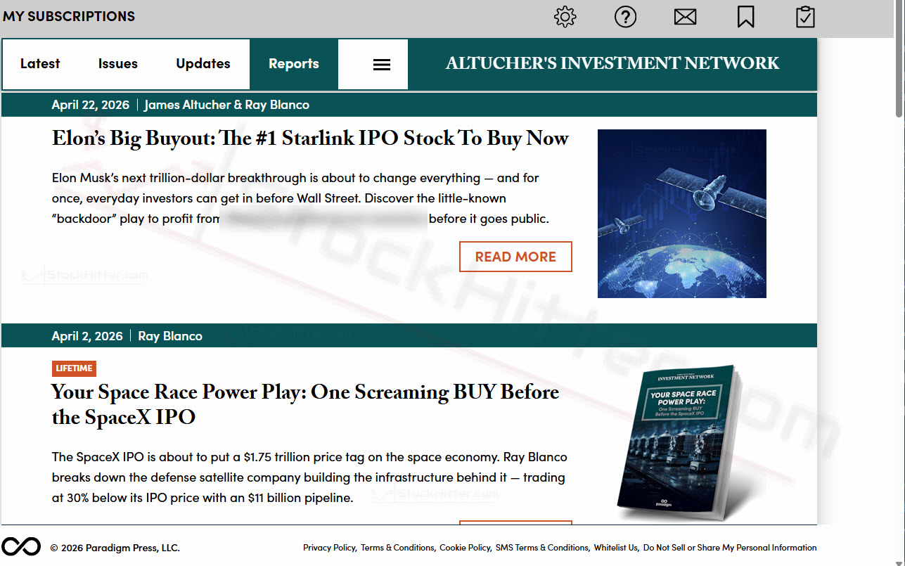 What Bonus Reports Come With Altucher's Investment Network?