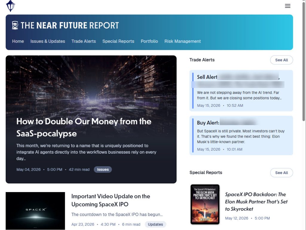 Near Future Report Members Area 2026