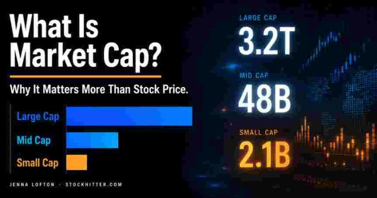 What is market cap — large cap mid cap small cap comparison chart by Jenna Lofton StockHitter