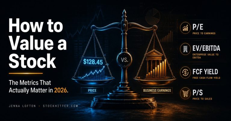 How to value a stock guide 2026 — P/E EV/EBITDA free cash flow and price to sales by Jenna Lofton