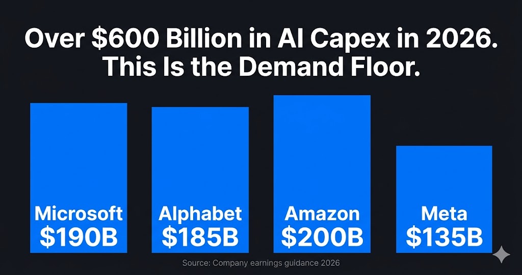 Hyperscaler AI capital expenditure 2026 — Microsoft Alphabet Amazon Meta annual AI spending bar chart