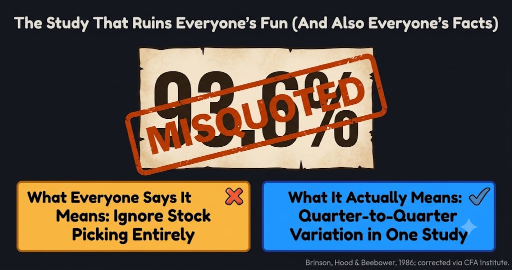 The 93.6 percent asset allocation statistic explained — what it actually means vs common misquote