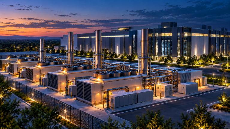 Enerflex data-center power equipment concept illustration